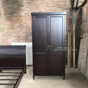 Lemari Pakaian Jati 2 Pintu Lemari Baju Pintu 2 Lemari Pakaian Jati Furniture Jepara