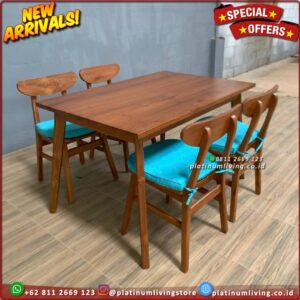 Meja Makan Jati Meja Makan Cafe Jati Kursi 4 Furniture Jepara Indonesia