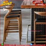 Kursi Bar Stool Kayu Jati Murah  Kursi Bar Tinggi kursi cafe jati asli Furniture Jepara Indonesia