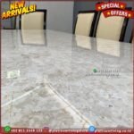 Meja Makan Marmer 180 x 90 Meja Makan marmer 6 Kursi jati Furniture Jepara Indonesia - Gambar 5