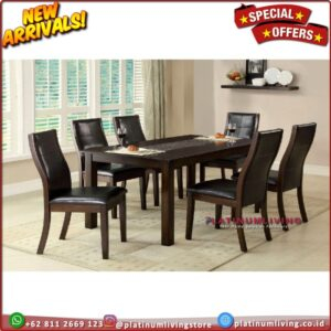 Meja Makan Jati 6 Kursi Meja Makan Jati Kursi 6 Modern Dining Table Furniture Jepara Indonesia