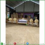 Kursi Pelaminan Mewah Gold Kursi Pengantin Mewah Kursi Pelaminan Furniture Jepara - Gambar 2
