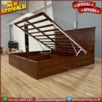 Tempat Tidur Jati Hidrolis Dipan Jati Model Alas Hidrolis DIpan Jati Furniture Jepara Indonesia