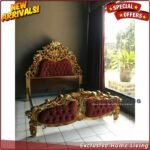 Tempat Tidur Ukir 180x200 Model Barong, Dipan Jati Ukiran Jepara Furniture Jepara - Gambar 2