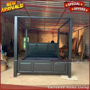 Tempat Tidur Jati Jepara, Tempat Tidur Jati Kanopi Minimalis, Dipan - 160x200 Furniture Jepara