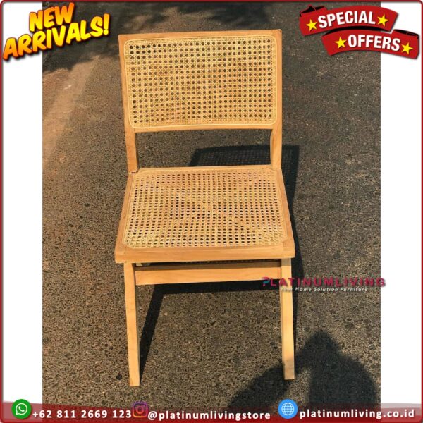 Kursi makan Jati Kursi Café Jati Teak Rattan Chairs Teakwood Chairs