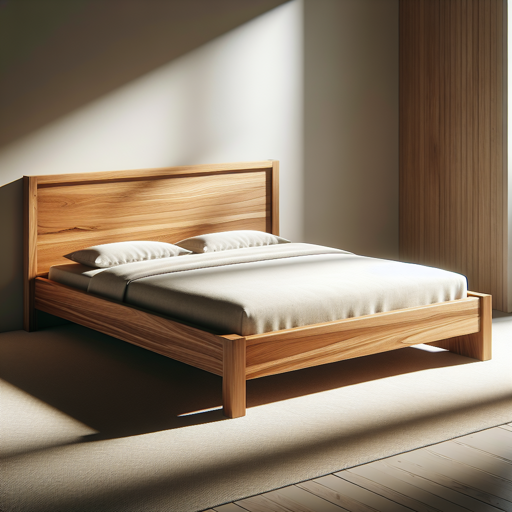 Dipan jati minimalis ukuran 160x200 dengan desain modern dan sederhana