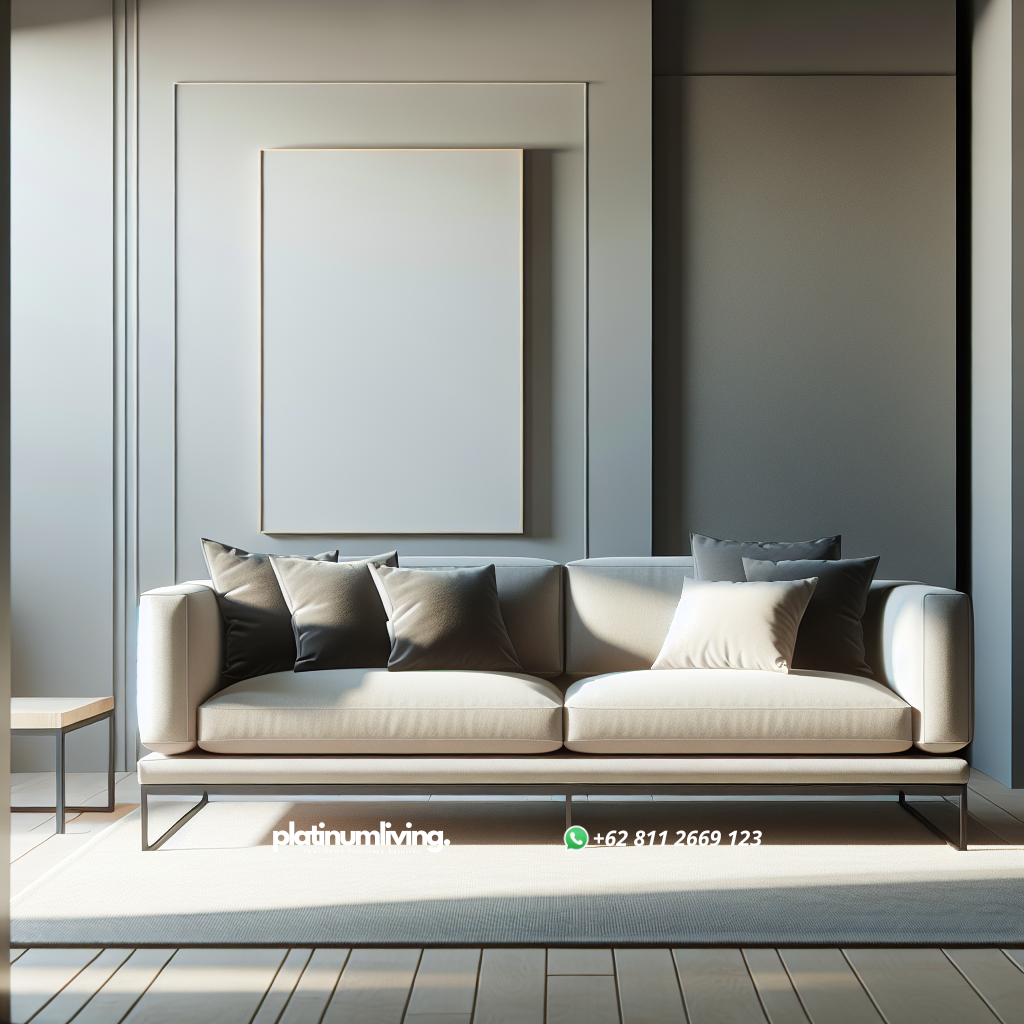 Harga Sofa Minimalis: Panduan Memilih Sofa Stylish dan Terjangkau 1 sofa minimalis modern di ruang tamu dengan desain elegan