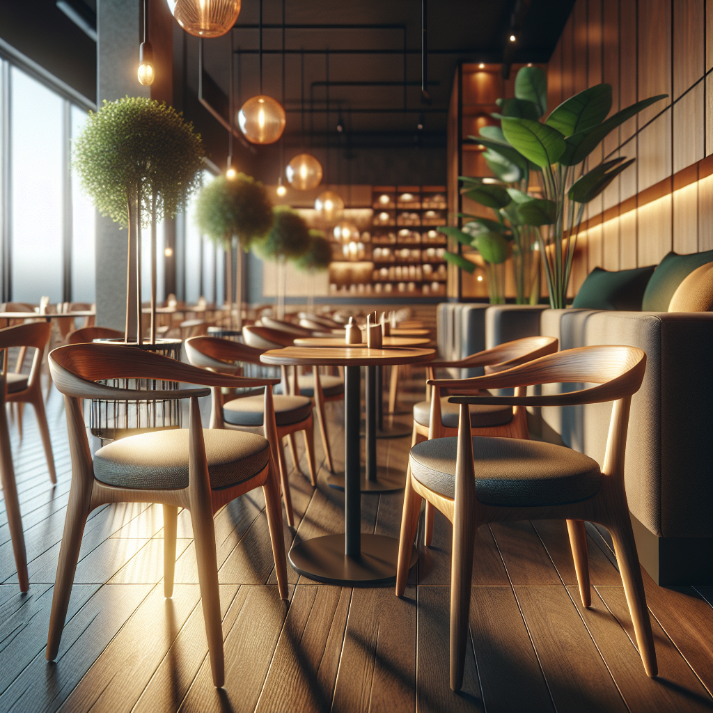 Jual Kursi Cafe Jati Berkualitas di Cempaka Putih: Pilihan Terbaik untuk Bisnis Anda 1 Kursi cafe jati kayu dengan desain elegan di interior cafe modern