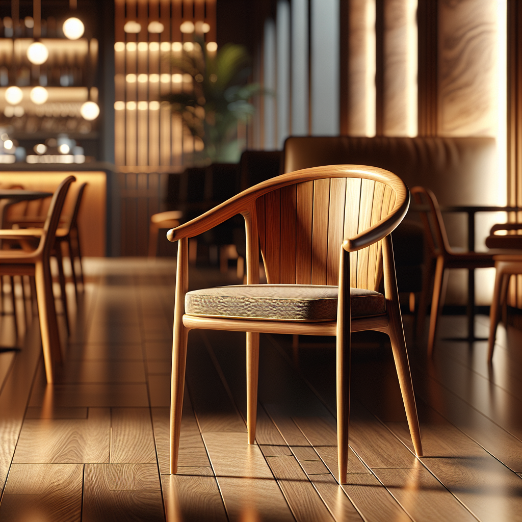 Jual Kursi Cafe Jati Berkualitas di Taman Sari: Pilihan Tepat untuk Bisnis Anda 1 Kursi cafe kayu jati dengan desain elegan di kafe modern