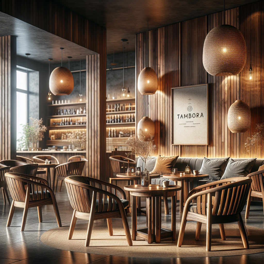Jual Kursi Cafe Jati Berkualitas di Tambora untuk Usaha yang Lebih Nyaman 1 Kursi cafe dari kayu jati dengan desain minimalis di cafe modern