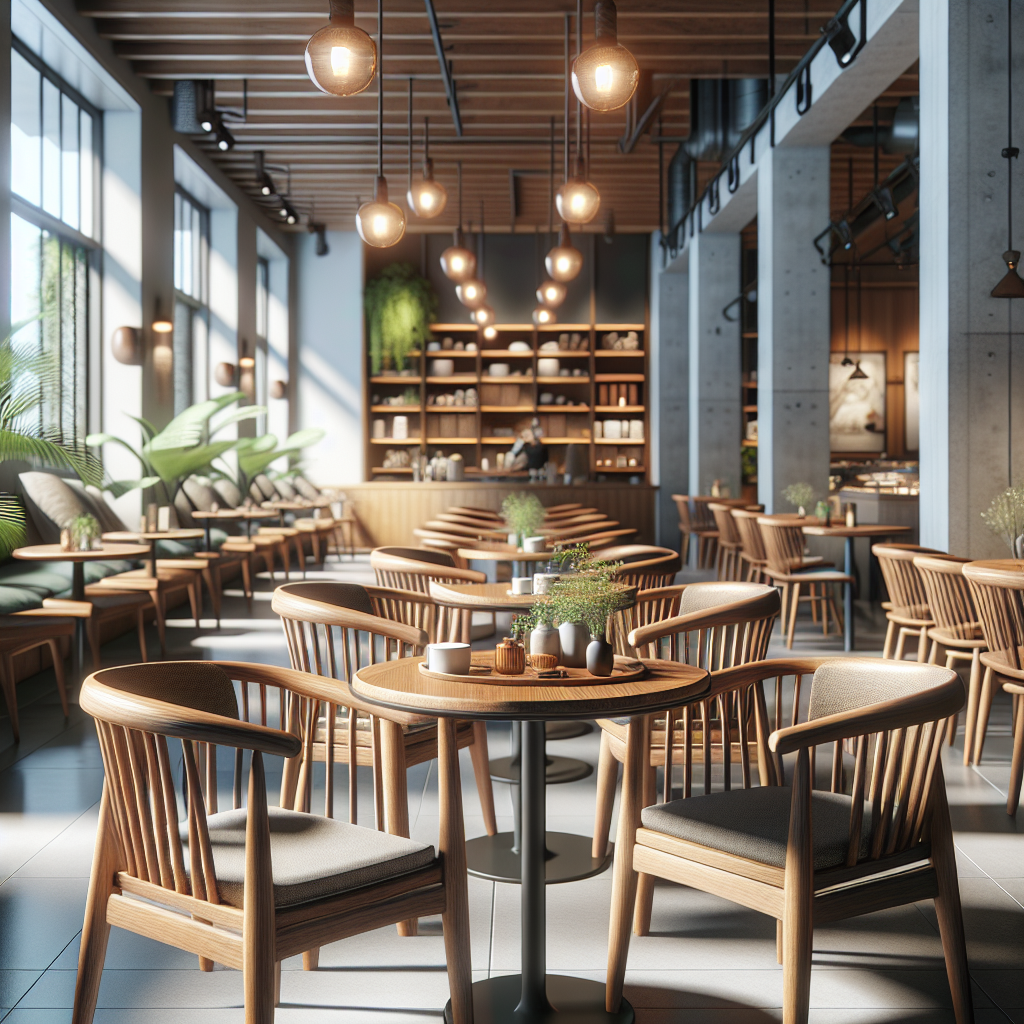 Kursi cafe dari kayu jati dengan desain elegan dan nyaman