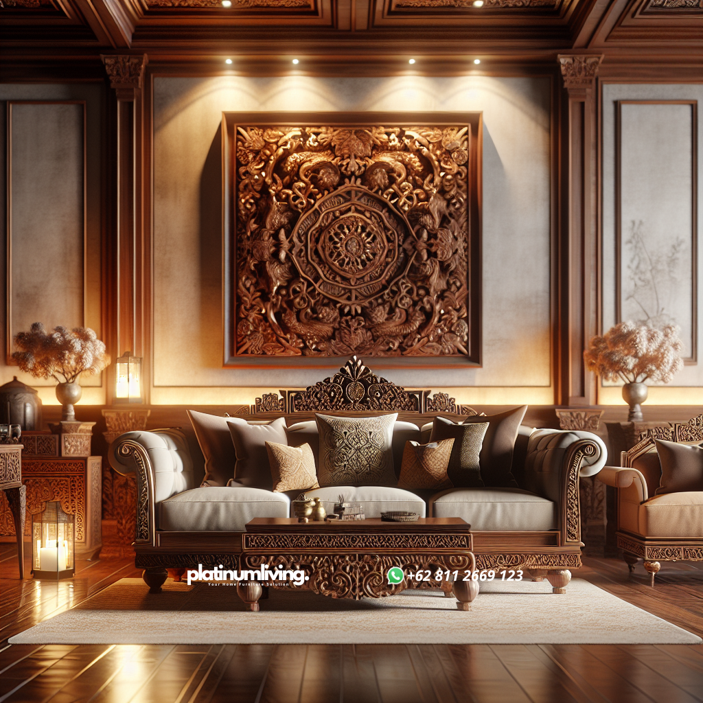 Keindahan dan Keunggulan Furniture Jepara: Warisan Seni Kayu Indonesia 1 Furniture Jepara Ukiran Kayu Tradisional