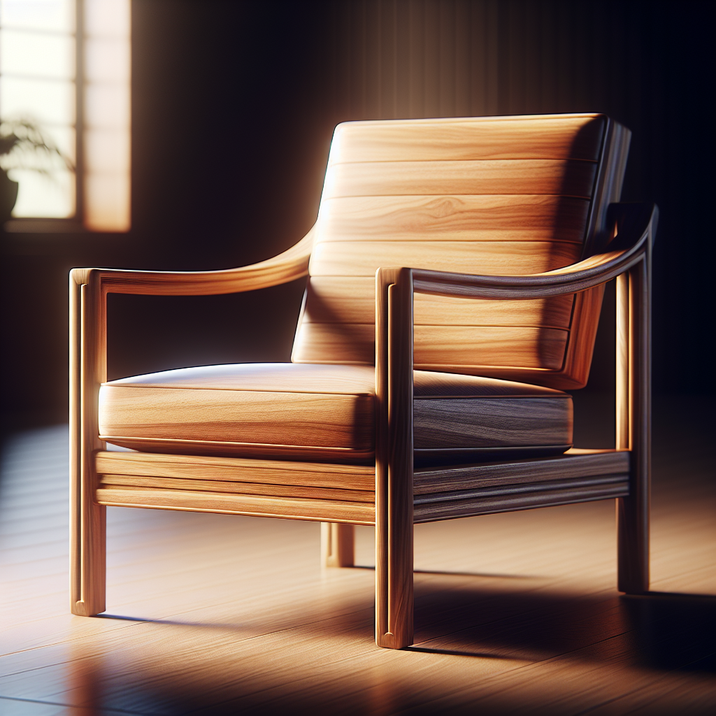 Kursi Kayu Jati: Pilihan Tepat untuk Furniture Berkualitas dan Tahan Lama 1 Kursi kayu jati dengan desain klasik dan finishing halus