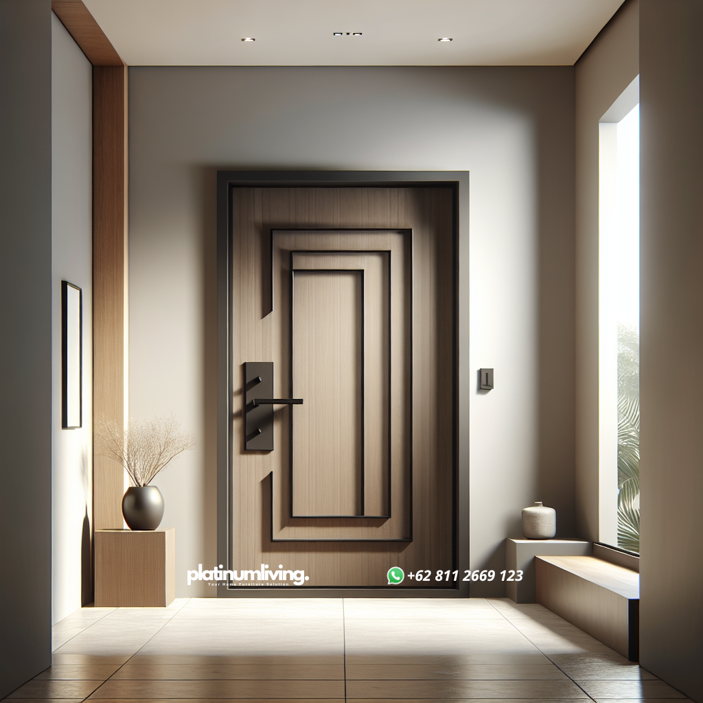 Mengenal Pintu Minimalis: Solusi Praktis dan Estetik untuk Hunian Modern 1 Pintu minimalis dengan desain modern dan sederhana