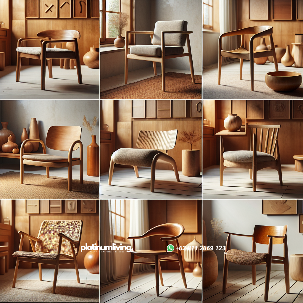 Model Kursi Kayu Terkini: Pilihan Terbaik untuk Interior Modern 1 Kursi kayu modern dengan berbagai desain