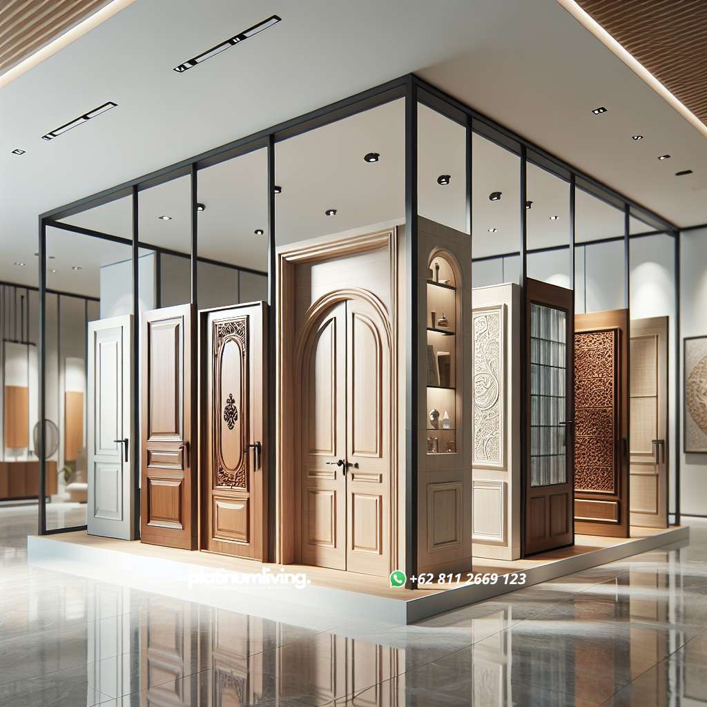 Berbagai model pintu rumah dengan desain modern dan klasik
