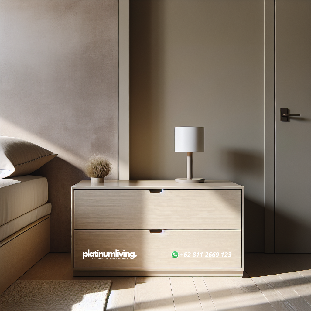 Nakas minimalis berbahan HPL dengan desain modern