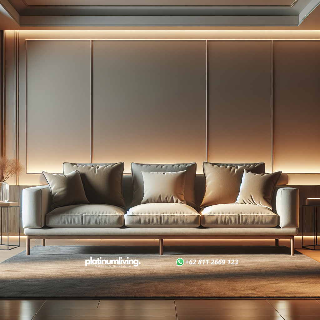 Panduan Lengkap Harga Sofa: Tips Memilih Sofa Berkualitas Sesuai Budget 1 Sofa modern dengan desain minimalis di ruang tamu
