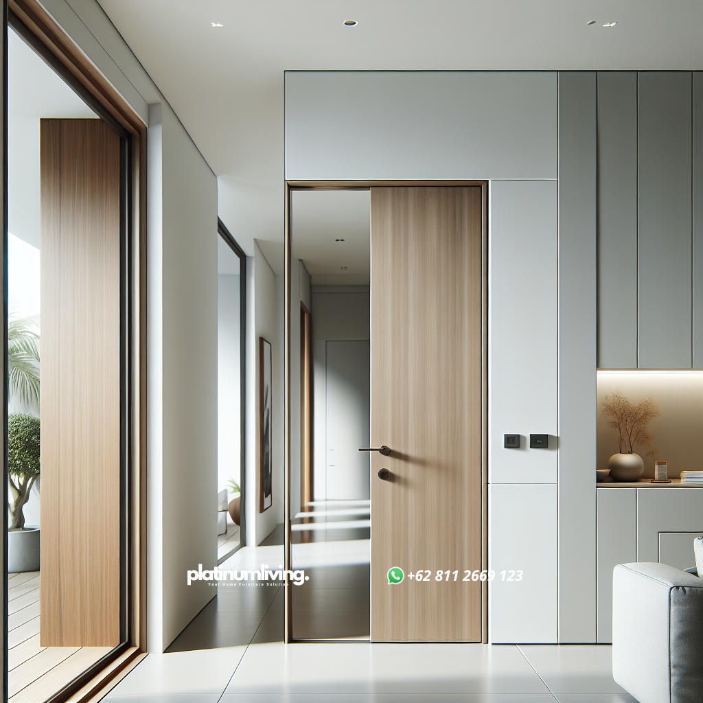 Pintu minimalis dengan desain sederhana dan modern