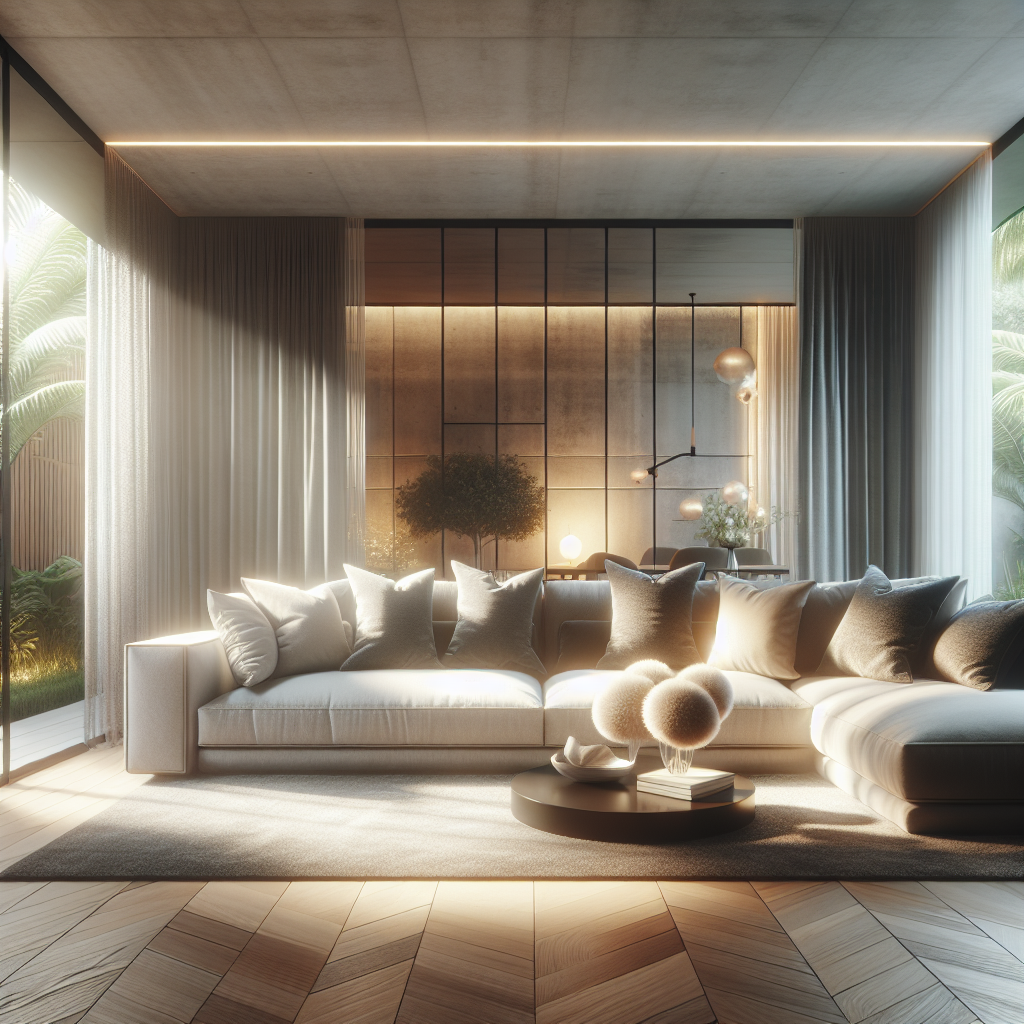 Panduan Memilih Sofa yang Tepat untuk Rumah Anda: Jenis, Bahan, dan Desain 1 modern living room with stylish sofa and natural light