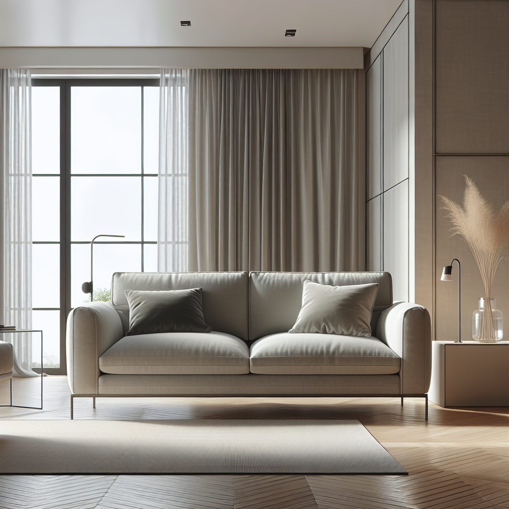 Sofa 2 seater modern di ruang tamu minimalis