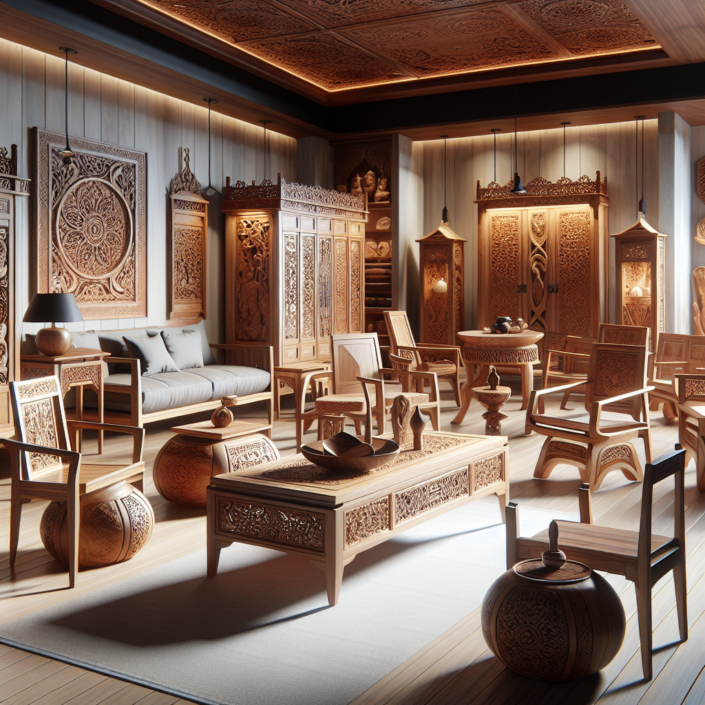 Furniture kayu jati ukir Jepara berkualitas dari Platinumliving