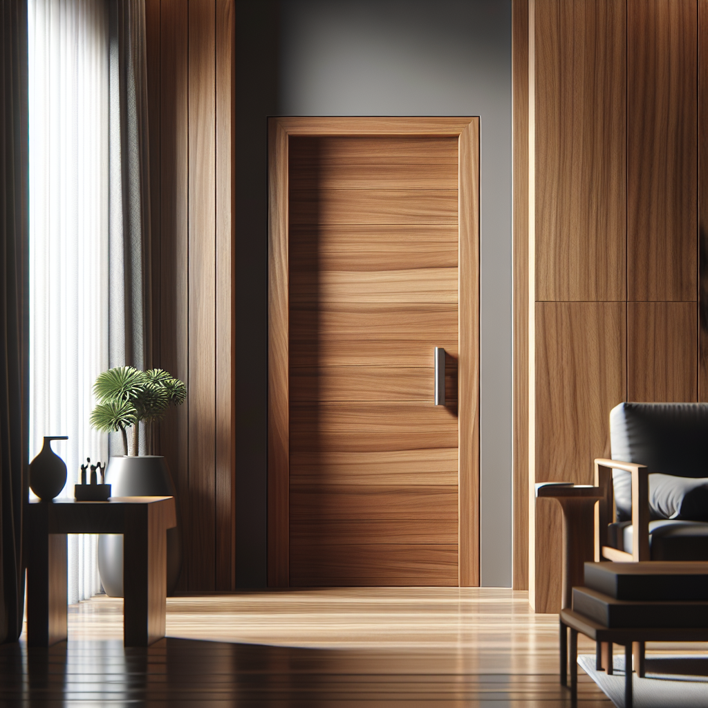 Pintu jati minimalis berkualitas tinggi dari Platinumliving Furniture Jepara
