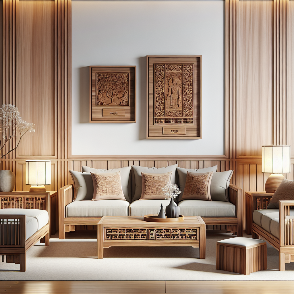 Keunggulan dan Tips Memilih Mebel Jepara Minimalis dari Platinum Living Furniture 1 Furniture minimalis Jepara dengan ukiran halus dan desain modern