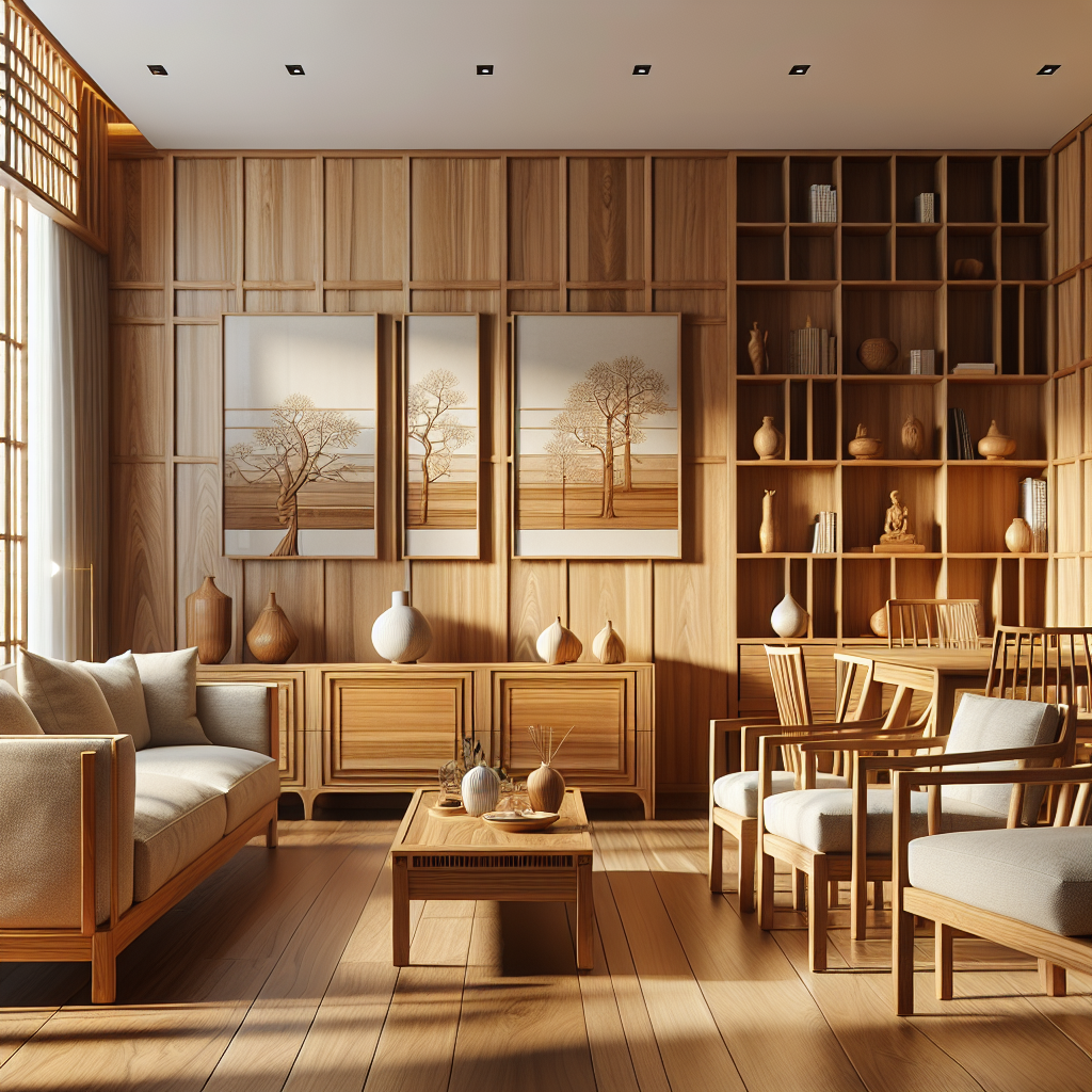 Furniture Jepara minimalis terbuat dari kayu jati dengan desain elegan dan simpel