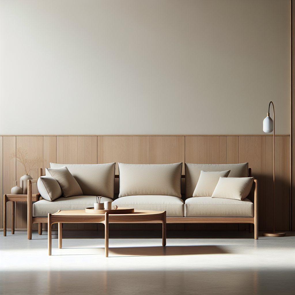 Sofa Jati Minimalis Murah Berkualitas dari Platinumliving Furniture Jepara 1 Sofa jati minimalis dengan finishing natural di ruang tamu modern