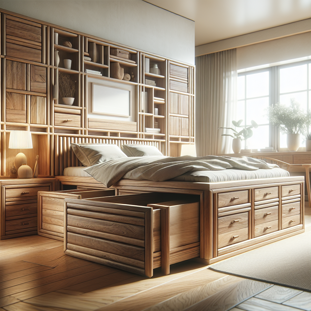 Tempat Tidur Jati Model Laci Pasar Minggu: Pilihan Tepat untuk Kamar Anda 1 Tempat tidur jati dengan model laci dibawah ranjang di kamar tidur modern