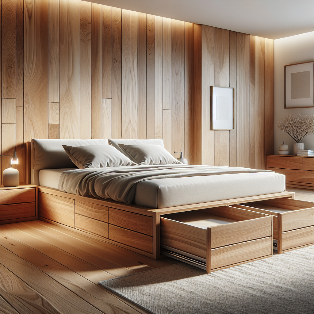 Tempat Tidur Jati Model Laci Pulo Gadung: Solusi Praktis dan Estetik untuk Kamar Anda 1 Tempat tidur jati dengan model laci di kamar minimalis