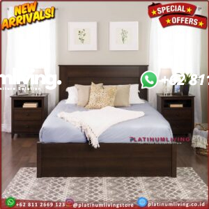 Tempat tidur jati minimalis Dipan Jati 160x200 Divan Modern
