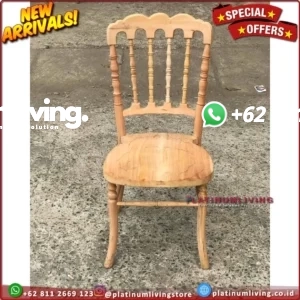 Napoloen Teakwood Chair Kursi Cafe Jati Teak Java Chair Indonesian Furniture Jepara