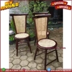 Kursi Makan Jati Teak Rattan Chair Kursi Cafe Kursi Makan Cafe Interior Cafe