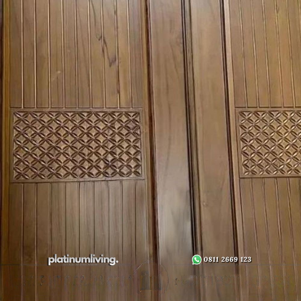 Daun pintu jati double minimalis ukir kawung PJ-69 platinumliving furniture jepara 4 Daun pintu jati double minimalis ukir kawung PJ-69 platinumliving furniture jepara 4