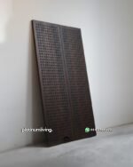 Daun Pintu Jati Double Solid Square Dark Brown PJ-384 platinumliving furniture jepara - Gambar 2
