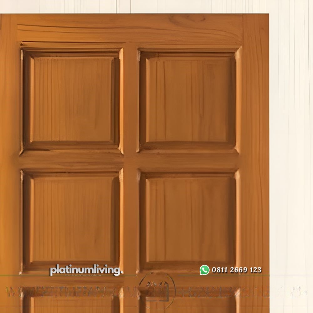 Daun pintu jati jepara solid panel single PJ-191 platinumliving furniture jepara 2 Daun pintu jati jepara solid panel single PJ-191 platinumliving furniture jepara 2