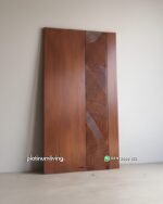 Daun pintu jati single ukir modern alur samudra PJ-375 platinumliving furniture jepara - Gambar 2