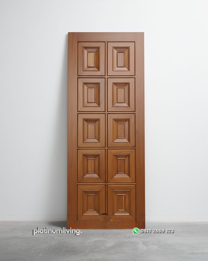 Daun Pintu kayu jati jepara Modern Cube 10 panel PJ-381 platinumliving furniture jepara 1 Daun Pintu kayu jati jepara Modern Cube 10 panel PJ-381 platinumliving furniture jepara 1