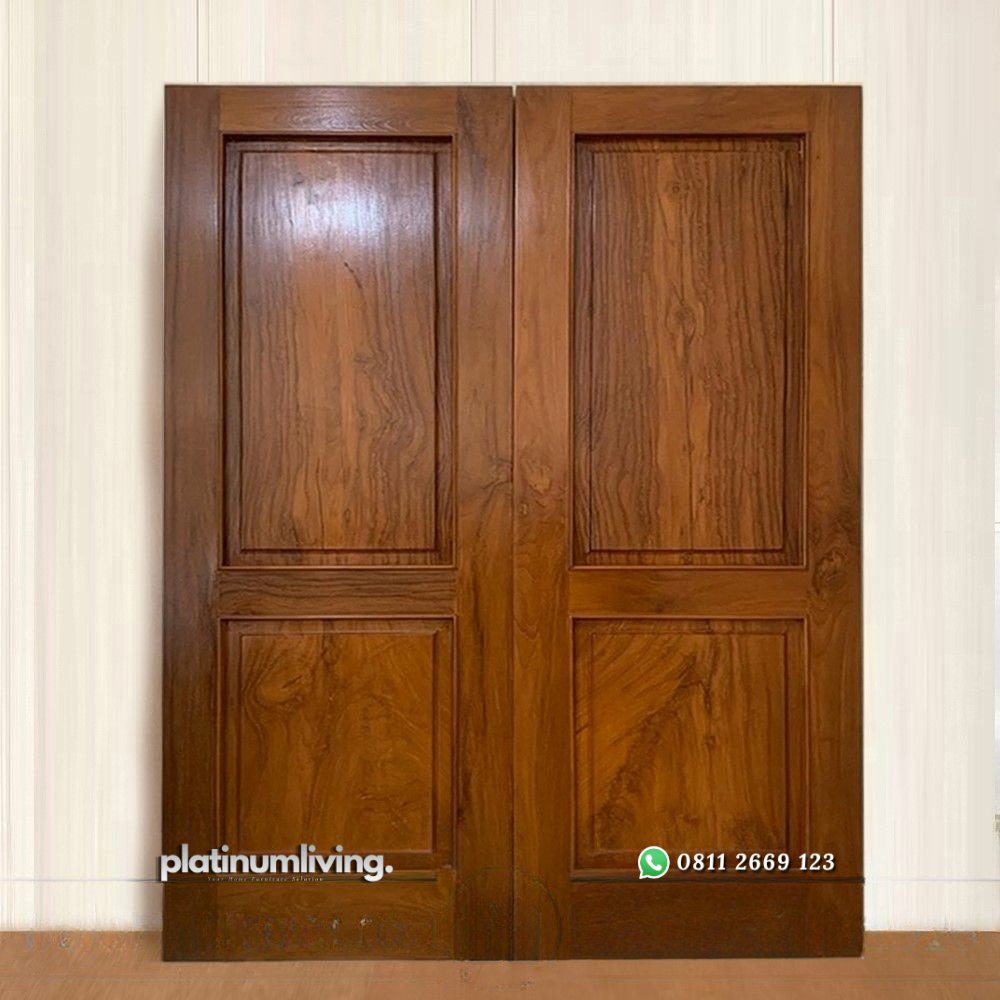 Daun pintu kayu jati jepara solid double PJ-199 platinumliving furniture jepara 1 Daun pintu kayu jati jepara solid double PJ-199 platinumliving furniture jepara 1