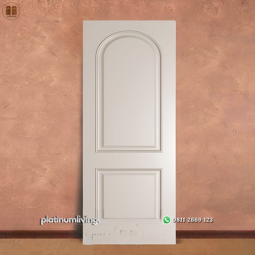Daun pintu kayu solid cat duco warna putih tunggal PJ-289 platinumliving furniture jepara 1 Daun pintu kayu solid cat duco warna putih tunggal PJ-289 platinumliving furniture jepara 1