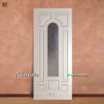 Daun pintu klasik mewah cat duco panel kaca arch PJ-274 platinumliving furniture jepara