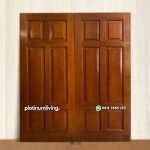 Daun pintu rumah kayu jati panel solid ganda PJ-202 platinumliving furniture jepara