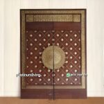 Daun pintu ukir jepara kayu jati replika nabawi double PJ-70 platinumliving furniture jepara