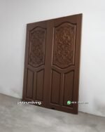 Daun pintu ukir kayu jati ganda mawar elung PJ-385 platinumliving furniture jepara - Gambar 2