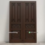 Daun pintu ukir kayu jati klasik panel praba PJ-378 platinumliving furniture jepara