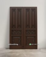 Daun pintu ukir kayu jati klasik panel praba PJ-378 platinumliving furniture jepara