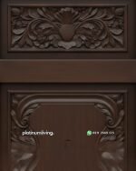 Daun pintu ukir kayu jati klasik panel praba PJ-378 platinumliving furniture jepara - Gambar 4